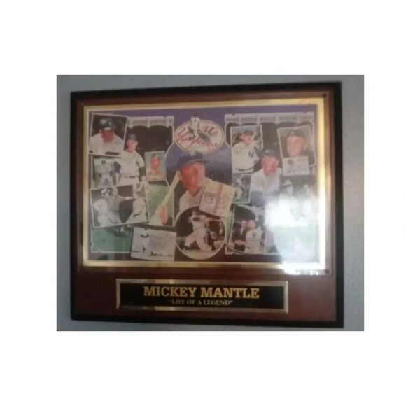 Mickey Mantle Life of a Legend Plaque | Commemorative Collectible - Picture 3 of 3
